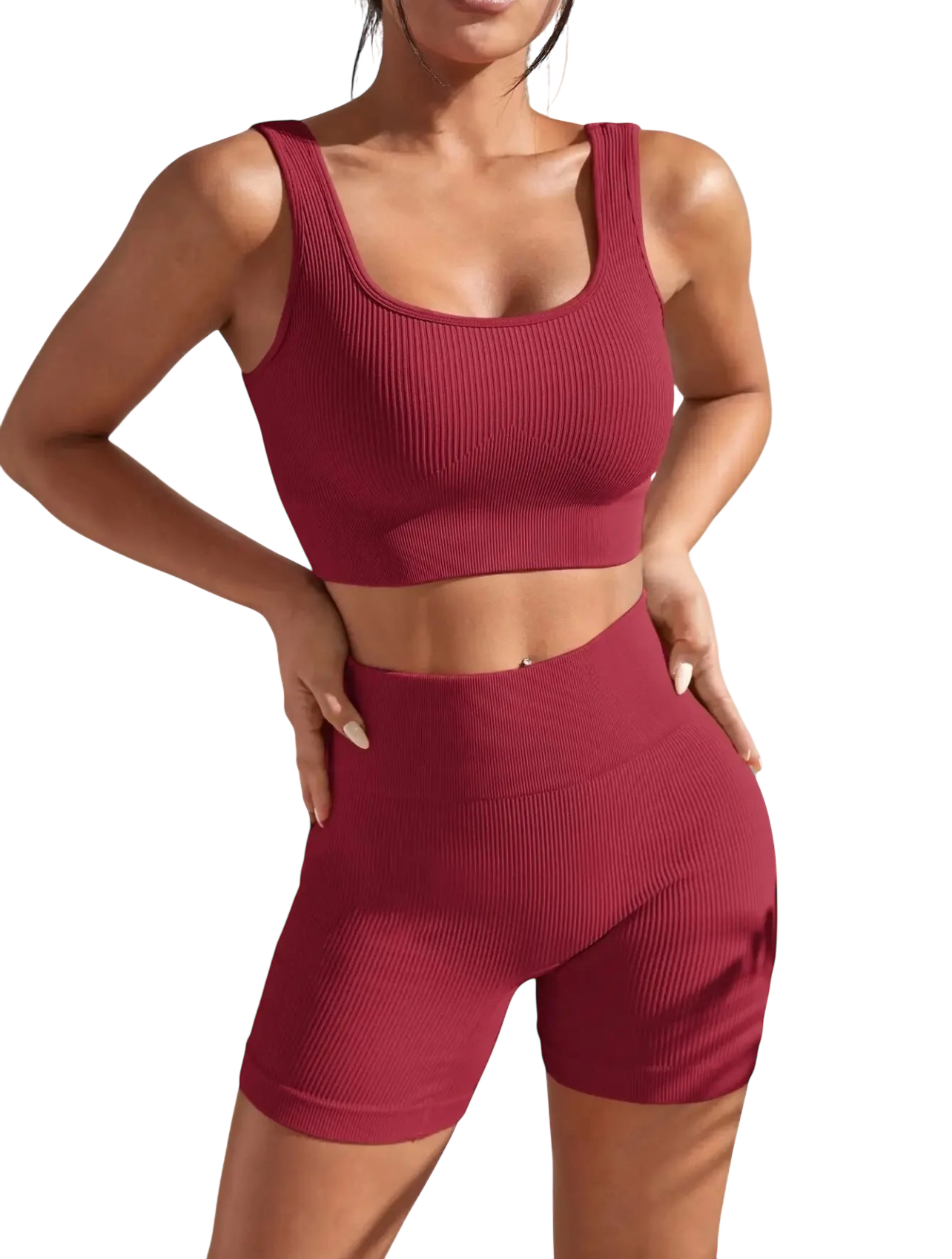 2PCS Ribbed Set