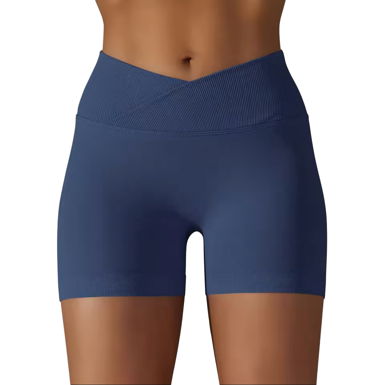 Navy Blue Crossover Shorts