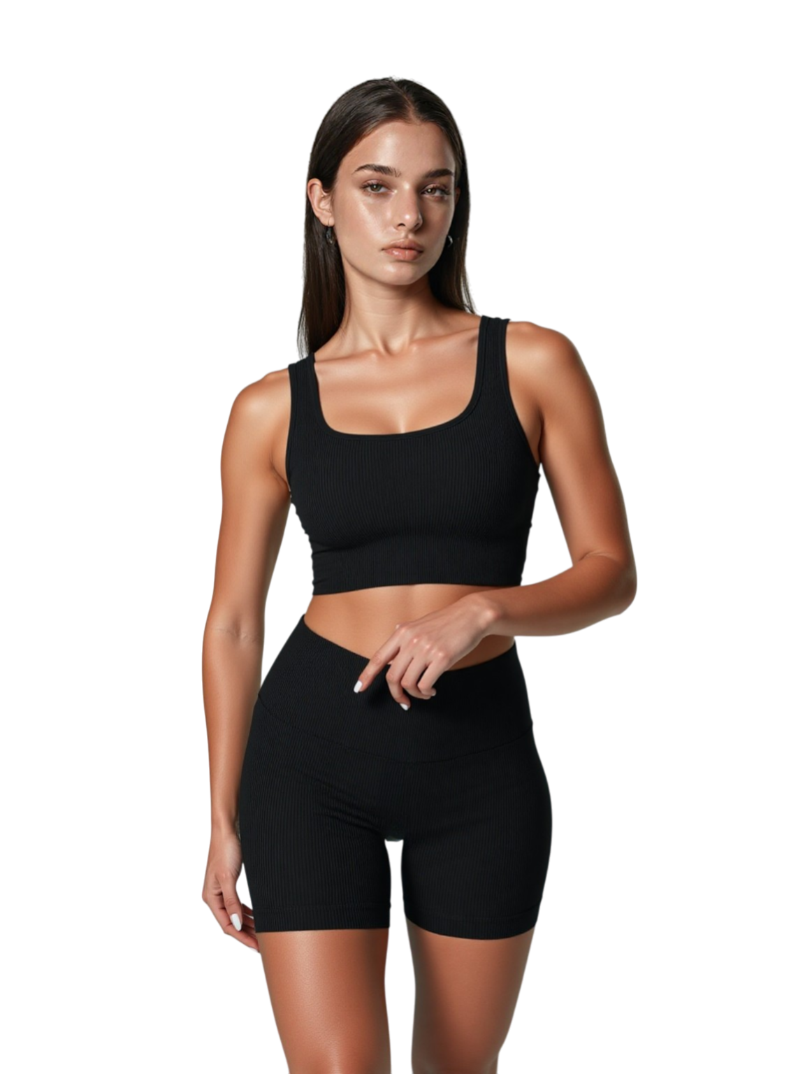2PCS Ribbed Set